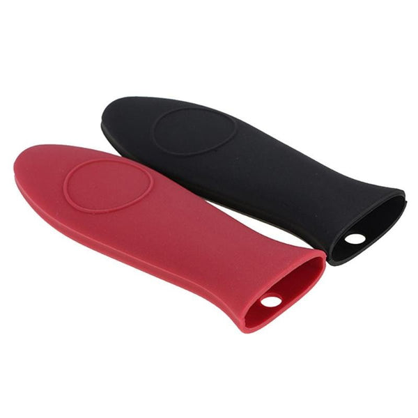 Non Slip Silicone Panhandle Pot Cover Mitts Kitchen Cooking Tools